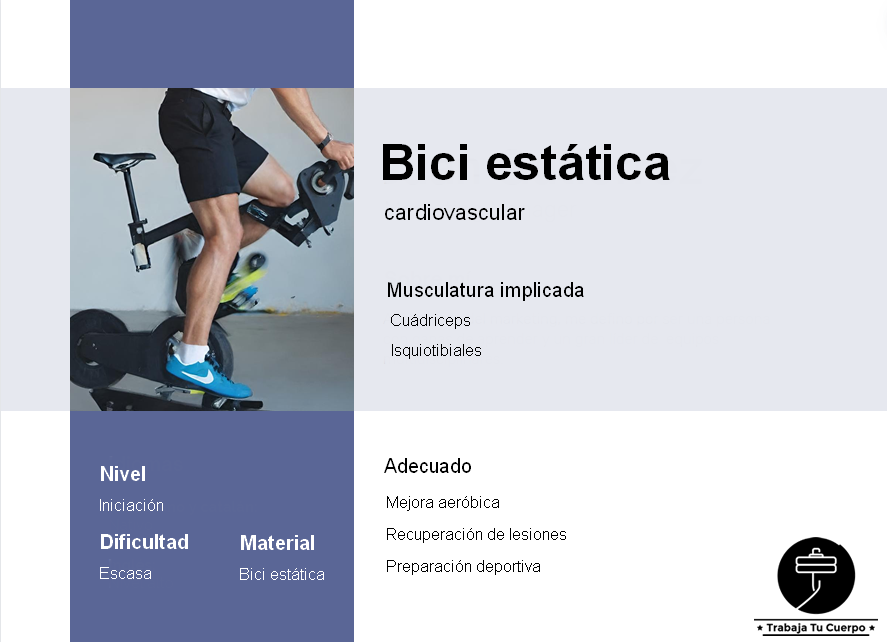 Bici estática trabajo cardiovascular